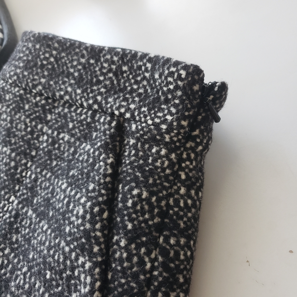 Theory Cashmere Angora virgin wool Plaid Skirt - Picture 3 of 9